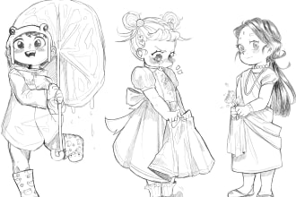 draw sketch anime and manga style