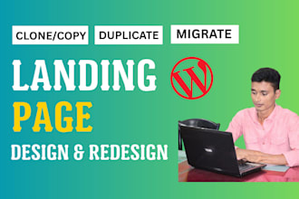 do a responsive wordpress landing page or a single page elementor website