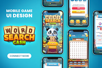 design professional game UI design for your mobile game and PC