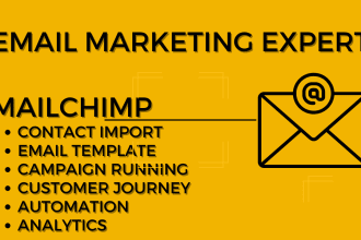 do mailchimp email marketing campaign for  your business
