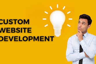 develop custom website in laravel