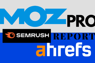 semrush moz pro website seo report and audit for competitor analysis