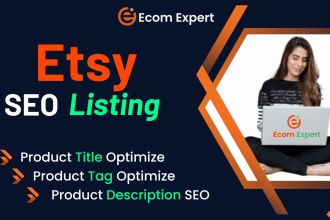 rank etsy listing with esty seo title and tags for boost sales
