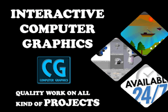 do interactive computer graphics in cpp, c, javascript, java