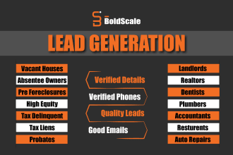 provide real estate active motivated seller leads, landlords, all types of leads