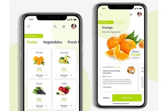 develop grocery store app for android and ios