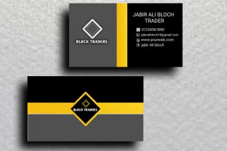 do minimalist stylish,unique and professional business card design