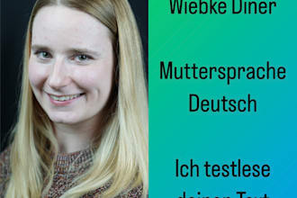 proofread your text in german
