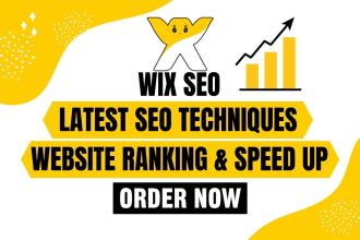 do  wix speed up, wix seo with onpage optimization and website ranking