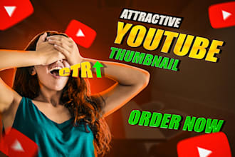 design professional youtube thumbnails to increase views