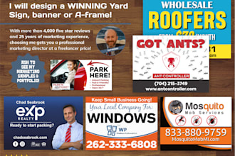 design a winning yard sign