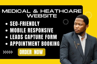 design medical website healthcare website doctor website clinic website