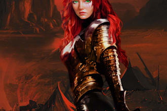 create a beautiful character artwork for you
