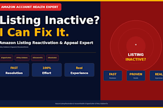 resolve your amazon listing issues, appeals and account health problems