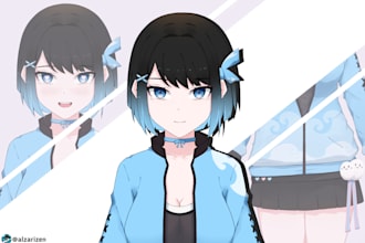 draw live2d model for your vtuber character