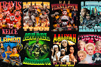 design a personalized vintage bootleg rap tee in 24h
