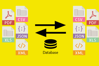 convert excel, json to sql, sql to excel and create queries