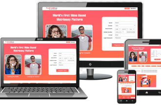 build a responsive elegant design matrimonial website