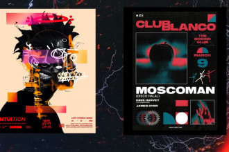 create an aesthetic retro vintage, poster design