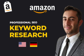 do keyword research in german or eng for amazon listings