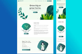 Top 10!  do modern web design UI UX for website and landing page figma psd adobe xd