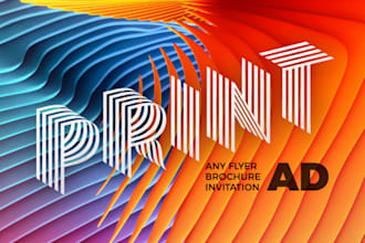 create professional print ad