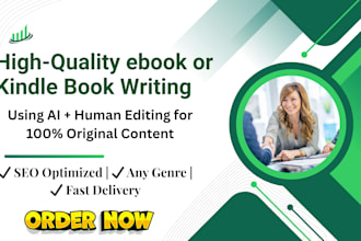 write a high quality ebook or kindle book using ai with human editing