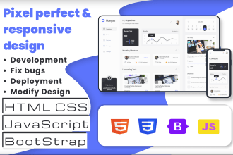 convert figma to html, xd to html, psd to html css bootstrap 5
