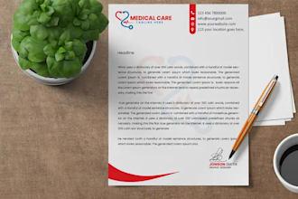 do professional modern letterhead template design in 24 hrs