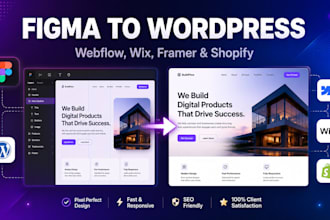 convert figma to wordpress, wix, webflow, framer website