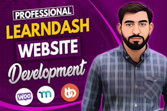 design, redesign and customize learndash lms website