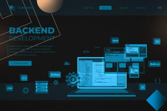 develop backend in php, django, nodejs, rust