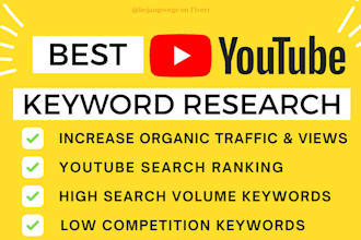 do youtube video keyword research and competitor analysis