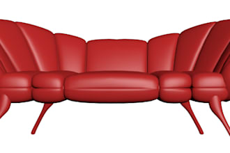 create high quality 3d furniture models for 3ds max