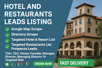 find hotel and restaurant owner and ceo contact leads