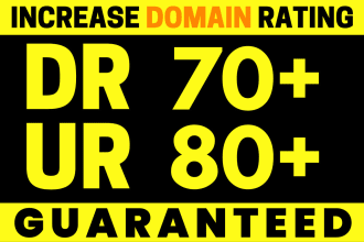 increase ur, url rating, increase DR, ahrefs domain rating, ahrefs dr  fast