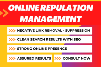 do online reputation management and suppression of negative links
