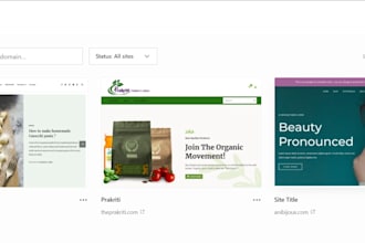 do website creation for all niche