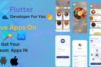 do mobile app development in flutter for ios and android