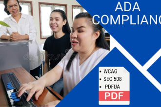 do wcag, ada compliance, sec 508, pdf ua for your PDF file