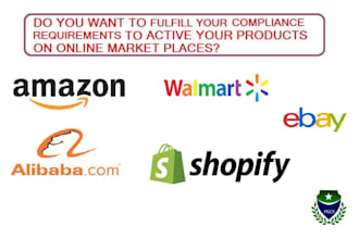 complete your amazon, shopify, ebay and alibaba compliance requirements