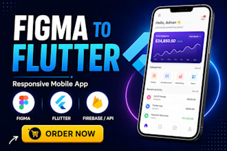 convert figma ui to responsive flutter code, figma to flutter, android and ios
