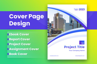 create cover pages for ebook, report, books and assignment
