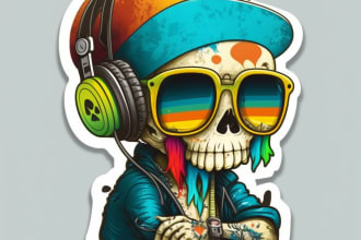 create cool and funky stickers