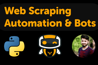 create bots, automate jobs, web scraping, scripts in python