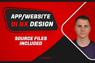 design mobile app or website UI UX mockup