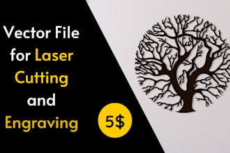 make a file for laser cutting, etching or silhouette studio