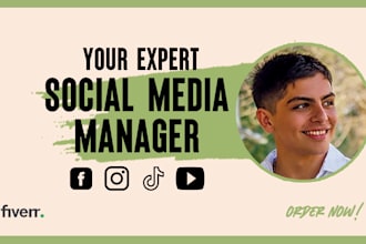 be your expert social media manager and content creator