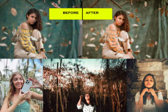 do photo editing and colour corrections