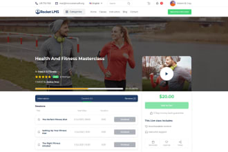 create your lms website, education platform